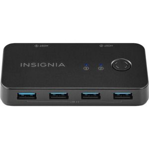 Insignia™ - NS-PH3A4AS 4-Port USB 3.0 Hub - Black